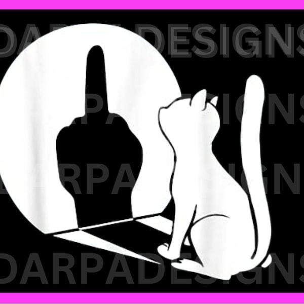 Cat Silhouette | Cat SVG, Cat Shadow SVG, Cat Finger SVG, Cat Cut Files, Cat Design Svg, Cat Vector,pussycat Svg, Pet Silhouette