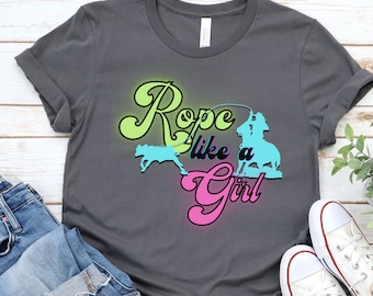Breakaway Shirt, Gift for Breakaway Roper, Add Breakaway, Roper T-Shirt, Rope Like a Girl Tee, Fun Breakaway Roping Shirt, Rodeo Shirt
