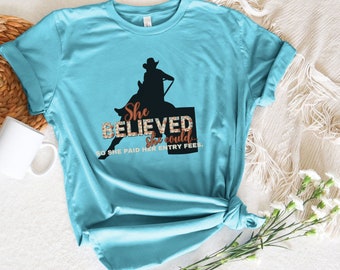 Barrel Racing Shirt, Barrel racer T-Shirt, Barrel Racer Gift, Birthday Gift for Cowgirls, Gaming T-Shirt, Gymkhana Tee, Horse Lover Gift
