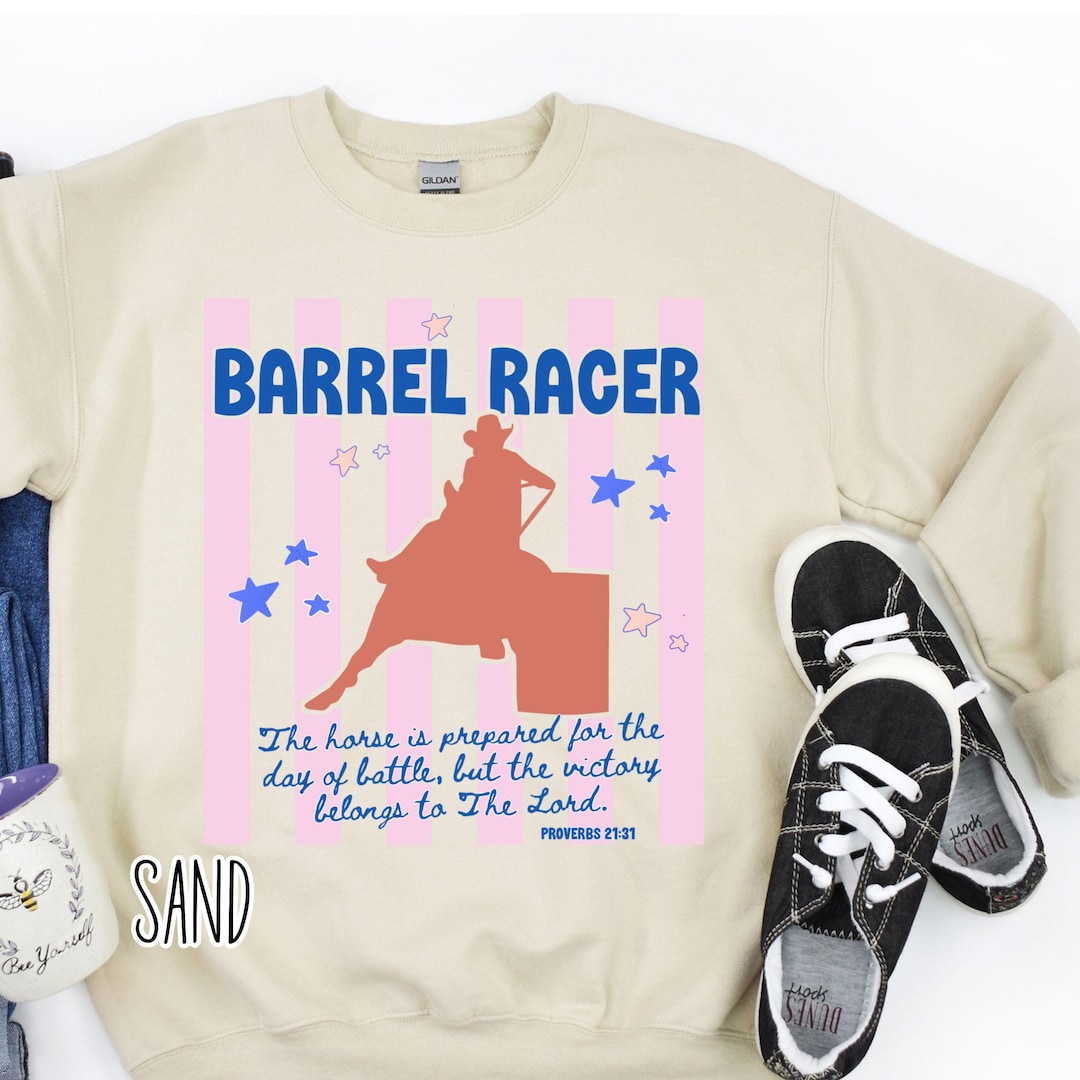 Barrel Racing T-shirt, Christian Cowgirl Sweatshirt, Rodeo Gift - Etsy