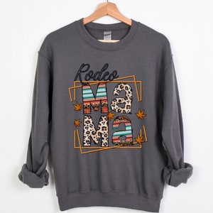 Sweatshirt fall rodeo mom, Rodeo mom gift, Fall Sweatshirt, Fall Crewneck, Rodeo Mom Sweatshirt, Rodeo mama gift