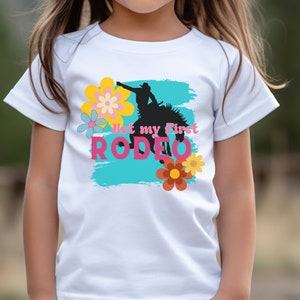 Kids Rodeo Shirt, Little Cowgirl Shirt, Rodeo Kids Tee, Gifts for Cowgirls, Youth Rodeo Shirt, Western Kids Tee, Junior Rodeo Tee