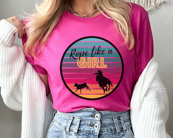 T Shirt Breakaway Roper, Break away roper gift, Rope like a girl, Breakaway roper Tee, Gift for Breakaway roper, Gift for Cowgirl