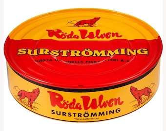Surströmming Röda Ulven / prelibatezza svedese di aringhe fermentate / 475g