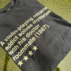 Poorly Rated Sherlock Holmes Book Review T-Shirt