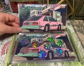 Car Maintenance Scratch Off Savings Challenge: Cash Stuffing