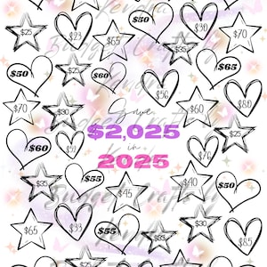 DIGITAL/PRINTABLE Save 2,024 in 2024! 8.5&quot;x11&quot; (Letter Size) Savings Challenge Tracker
