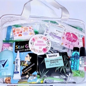 Bridal Emergency Kit Bridal Gift Wedding Survival Bag Wedding Survival Kit Bride Bag Clear Wedding Survival Bag
