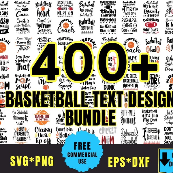 400 Basketball SVG Bundle | Basketball SVG | Basketball Clipart | Basketball Cut Files | Sports Svg | Basketball Quote | Basketball Saying