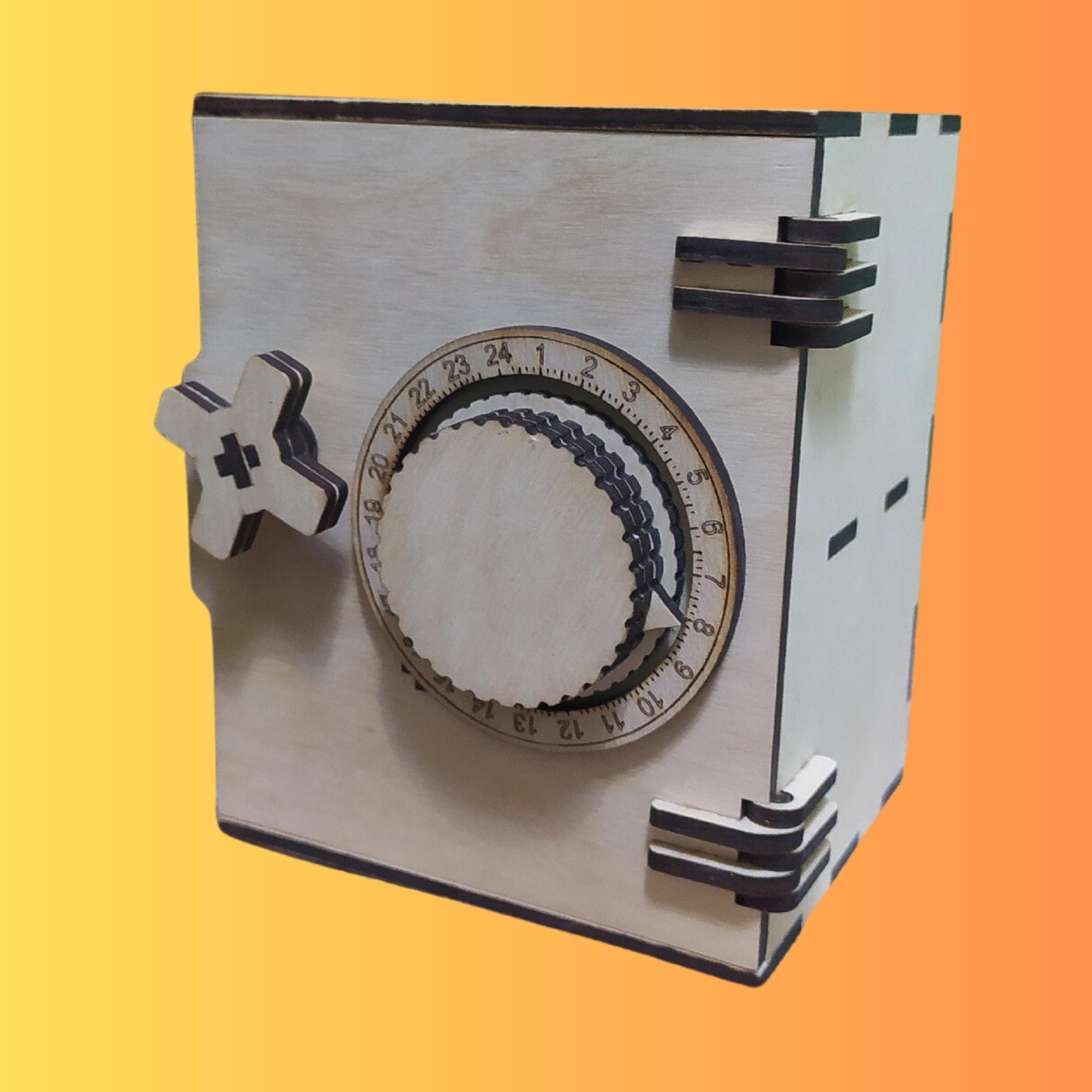 Wooden Safe, Money Box Safe, Safe With Lock Laser Cut Files,dxf,ai,cdr