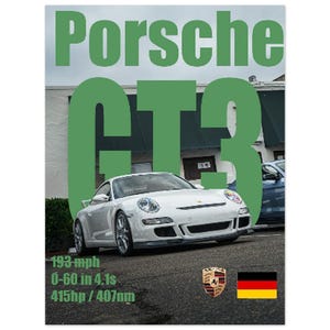 Porsche ID 997 Poster - Atemberaubender Fotokunstdruck - Geschenk für Autoliebhaber