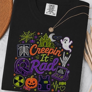 Creepin It Rad Radiologie Shirt, gruseliges MRI CT X Ray Tech Geschenk