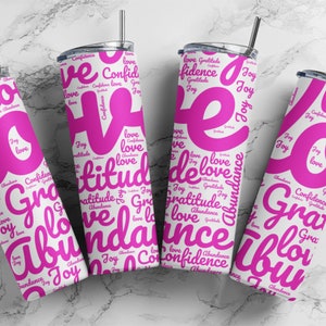 Affirmations Tumbler | Daily Affirmations Tumbler | Daily Reminder Tumbler | Daily Affirmations Glass Cup | Best Friend Tumbler
