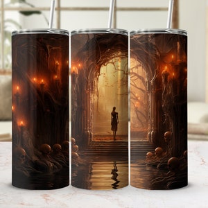 Creepy Halloween tumbler | gift-for children | gifte-for son | gifte-for coffee cup | giftfor hubby |  holidaygift ideas