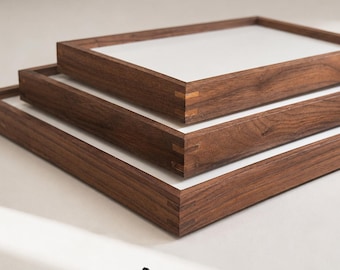 Solid Black Walnut Picture Frame, Handcrafted Hardwood Photo Frame, Heirloom Quality Home Decor