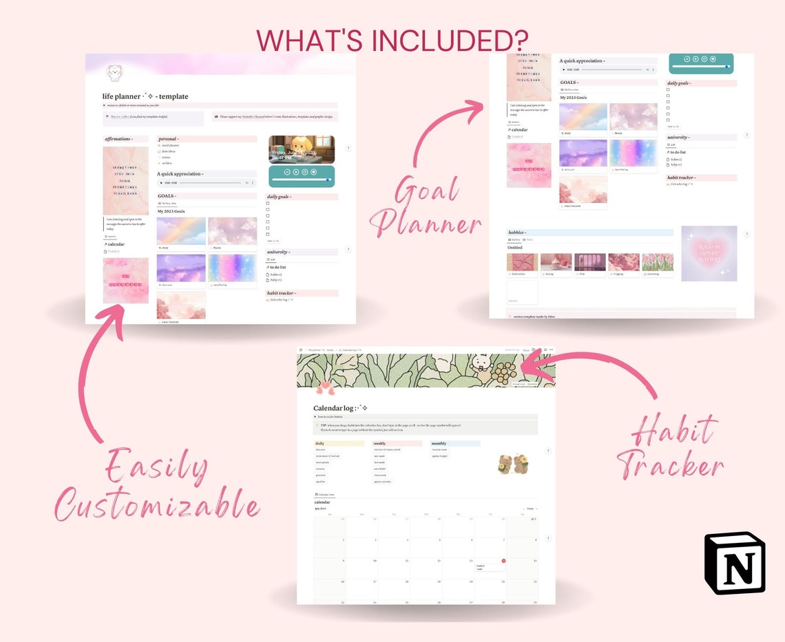 Notion Template to Do List Template Notion Life Planner for Etsy Notion Template to Do List Template Notion Life Planner for Etsy