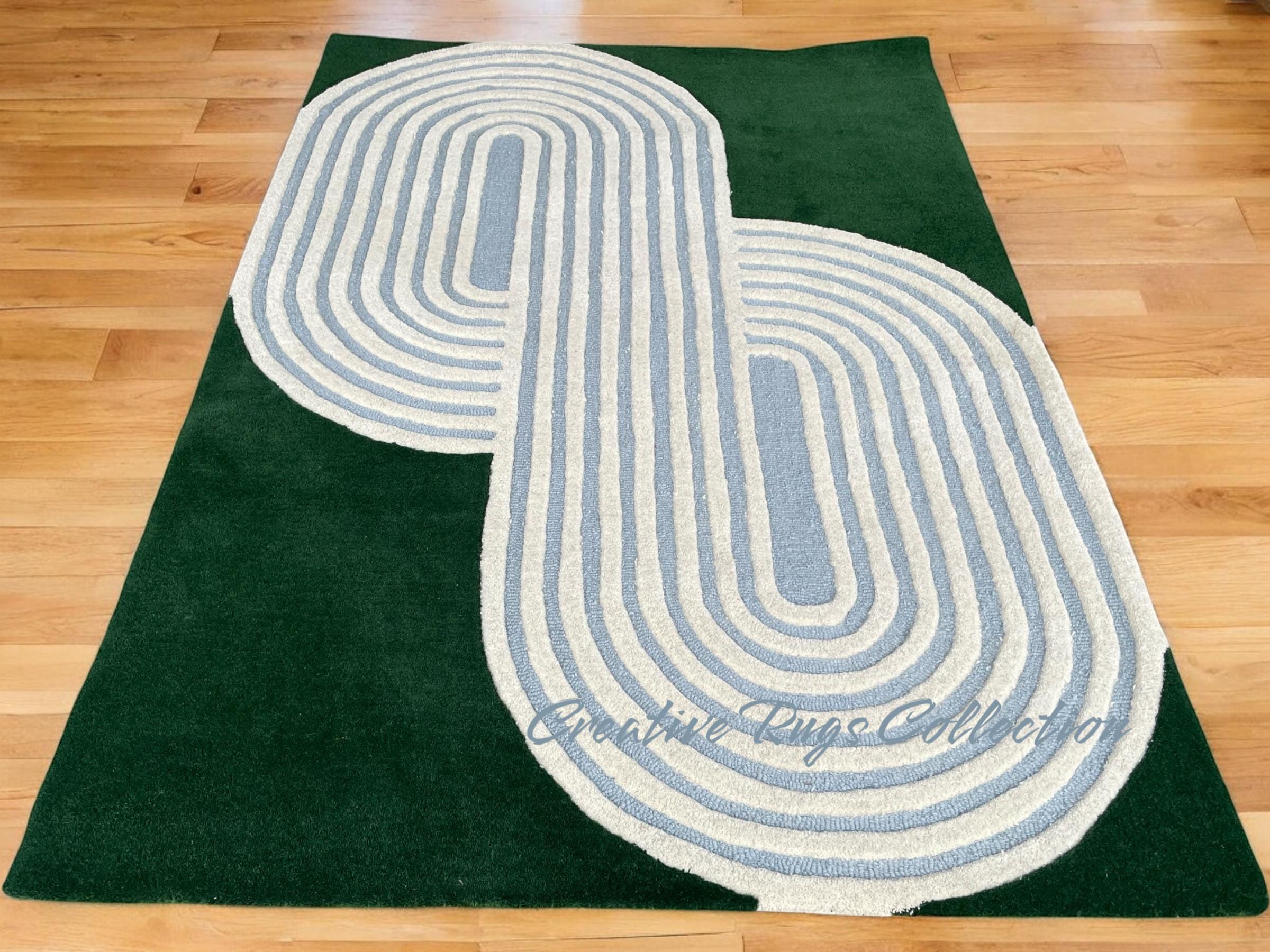 Tapis Montréal Tufté à la Main Blanc Cassé 8'X10 Pieds