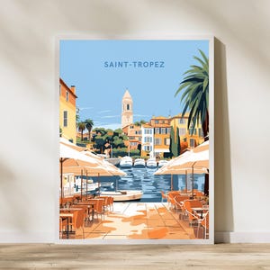 Saint  Travel Poster, Saint Wall Art Print,  Vintage Travel Decor