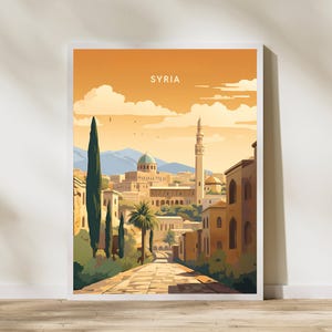 Syrien Reise-Druck-Plakat Plakat Reise-Plakat, Syrien Reise-Druck Poster Wand Kunst Druck, Plakat Vintage Reise-Dekor