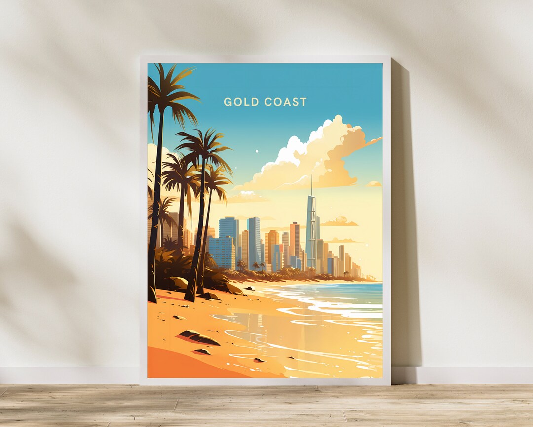 Affiche imprimée Gold Coast Australie Oeuvre d