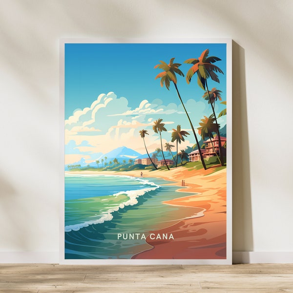 Dominican Republic Vintage Travel Poster - Etsy