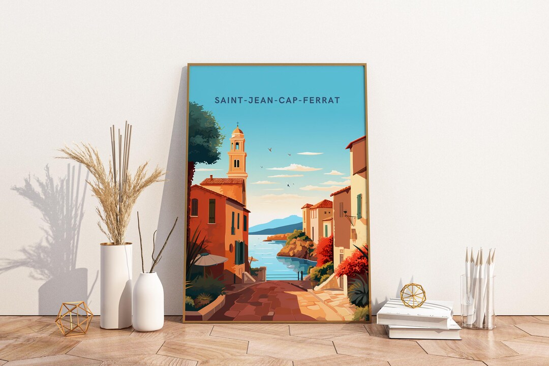 Saint Travel Poster, Saint Wall Art Print, Vintage Travel Decor - Etsy