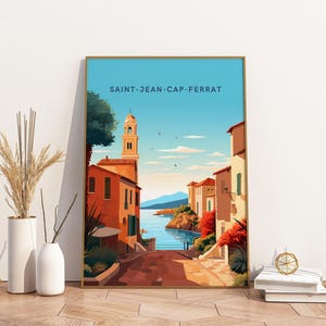 Saint  Travel Poster, Saint Wall Art Print,  Vintage Travel Decor