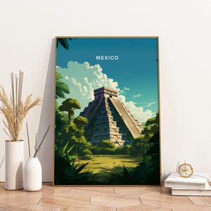 Mexico Travel Print Poster Poster Travel Poster, Mexico Travel Print Poster Wall Art Print, Poster Vintage Travel Decor