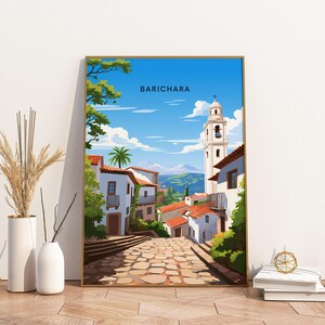 Barichara Colombia Travel Print Poster Poster Travel Poster, Barichara Colombia Travel Print Poster Wall Art Print, Poster Vintage Travel De
