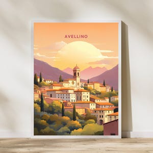 Avellino Italy Travel Print Poster Poster Travel Poster, Avellino Italy Travel Print Poster Wall Art Print, Poster Vintage Travel Decor