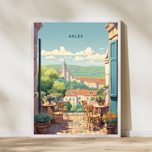 Arles France Travel Print Poster Poster Travel Poster, Arles France Travel Print Poster Wall Art Print, Poster Vintage Travel Decor