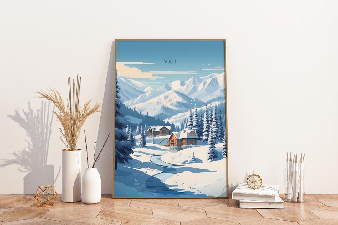 ヴェイル コロラド スキー旅行プリントポスター ポスター 旅行ポスター