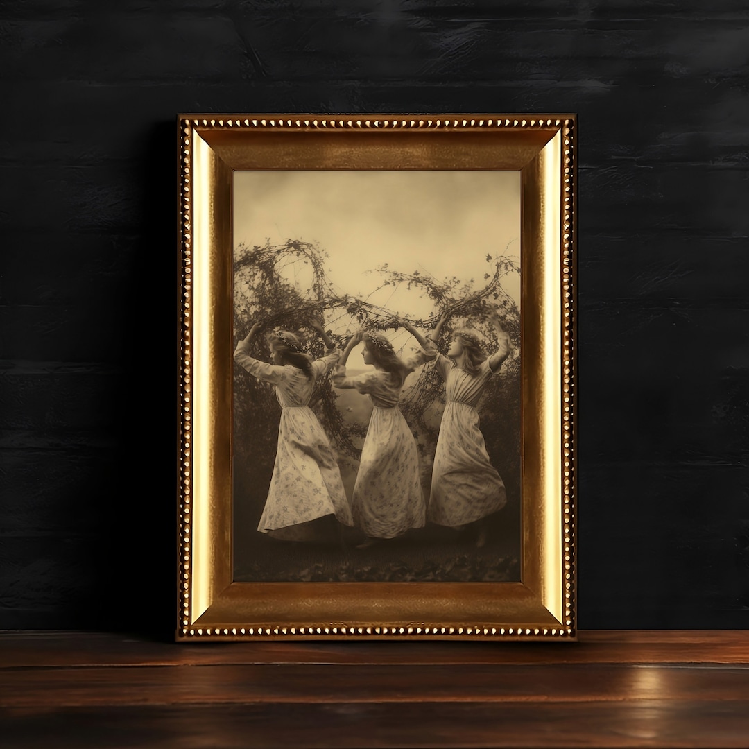 Vintage Occult Witch Ritual Print, Dark Decor, Vintage Photography ...