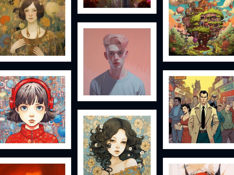 Midjourney AI Image Generation Prompts - 200 Artist's Styles Guide E ...