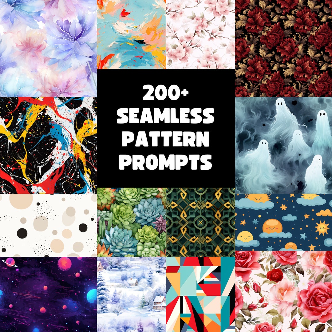 Midjourney AI Image Generation Prompts - 200+ Seamless Pattern Prompts ...