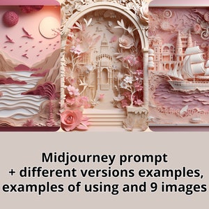 Midjourney AI Prompt - Intricate Paper Art 3Ds
