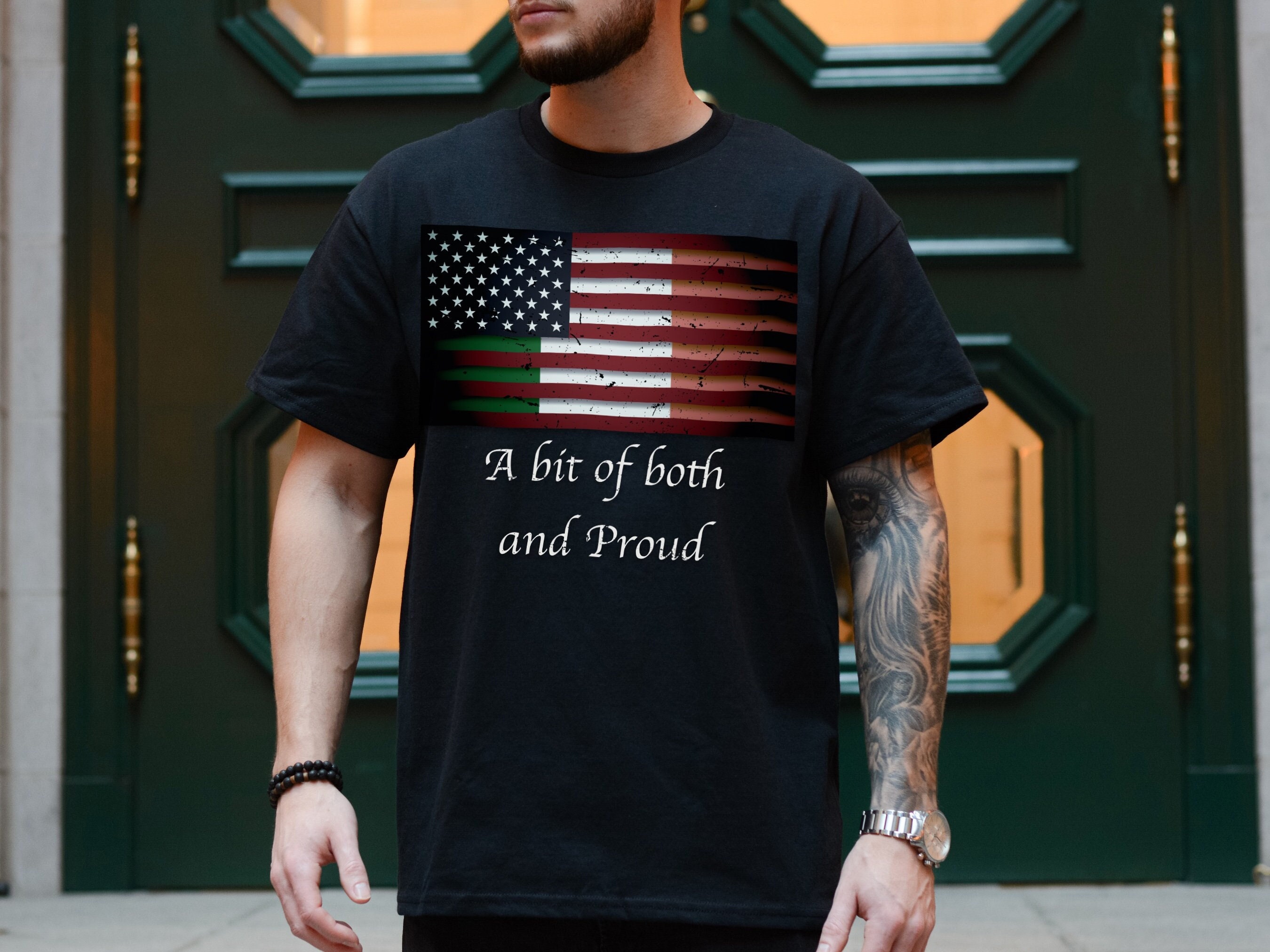 USA Flag Irish Flag Hybrid Mixed Flag Shirt Combination - Etsy