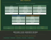Rental Agreement Template | Printable Lease Agreement | Residential Housing Agreement | Lease Contract | Editable Google Docs Word PDF