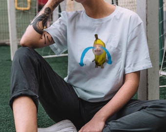 Banana Cat Funny Meme Gift Tee' Women's T-Shirt