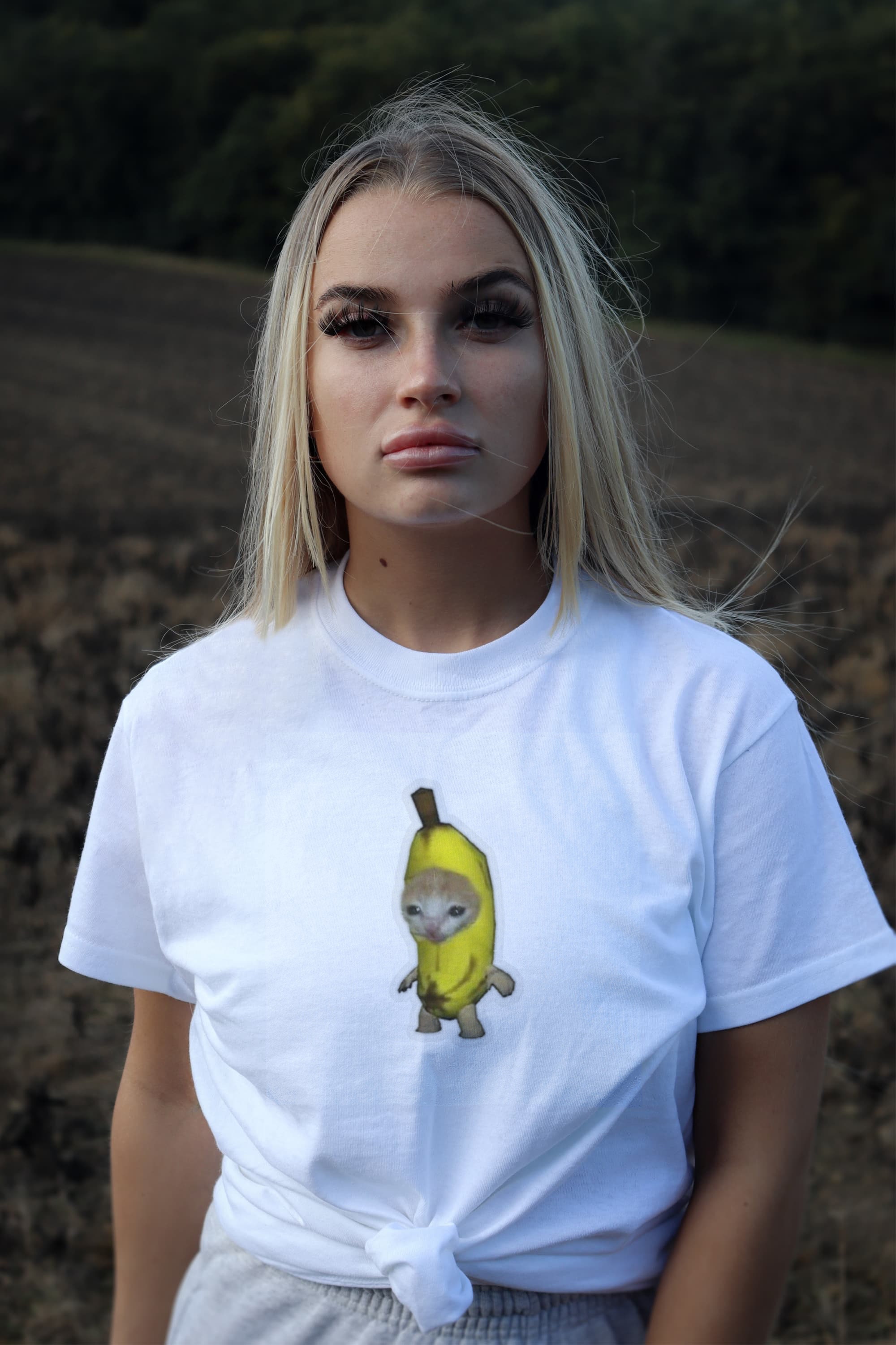 Banana Cat Funny Meme Gift Tee' Women's T-Shirt