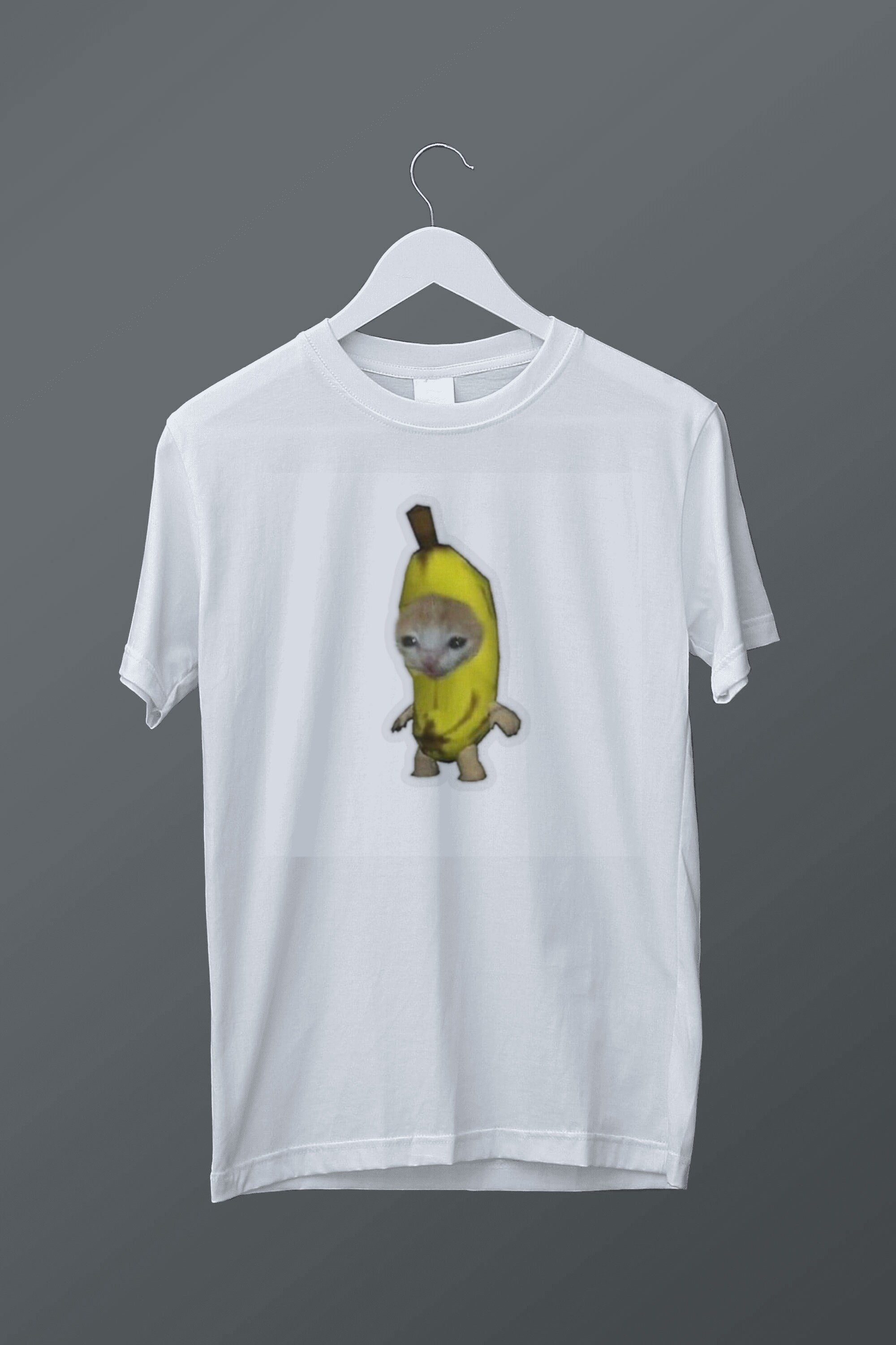 Banana Cat Shirt Funny Cat Meme Tshirt Crazy Cat Lady Etsy