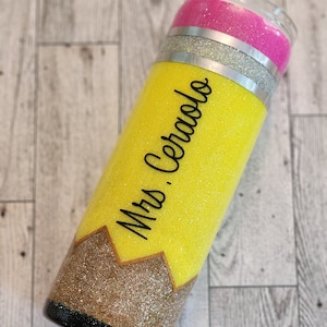 Custom Teacher Pencil Tumbler