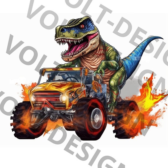Monster Truck and T-rex Dinosaur Png Sublimation Design, Monster Truck Png,  Truck Png, Extreme Vehicle Png, Dino Png, Digital Download 