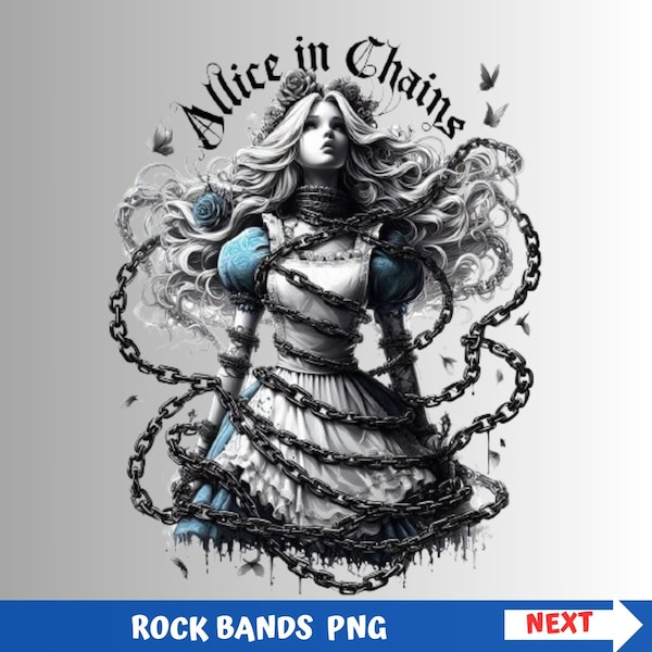 Alice in Chains shirt png rock band sublimation designs png Rock Alice in Chains png Rock shirt Alice in wonderland png sublimation png