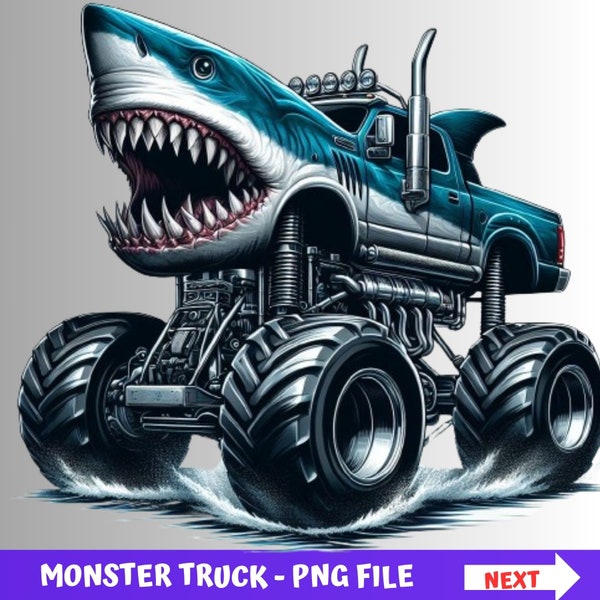 Monster Truck  png Bundle Png Sublimation funny Monster Truck  megalodon Png Truck Png shark funny Png Monster Png tshirt funny png