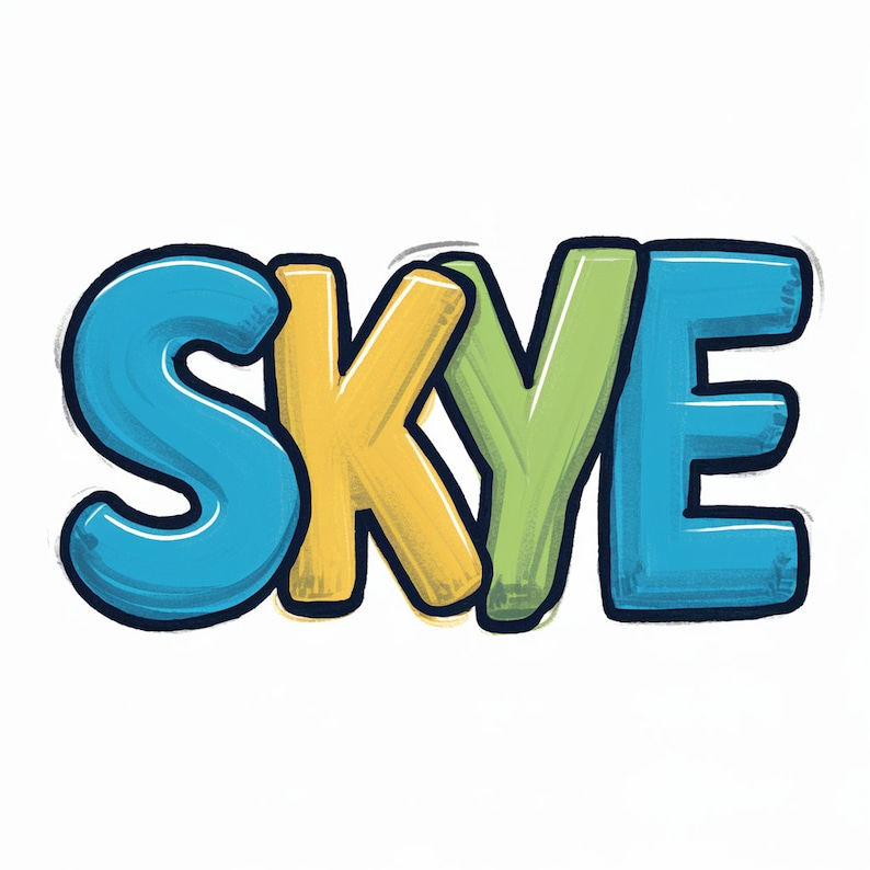 Skye name transparent background png image 2