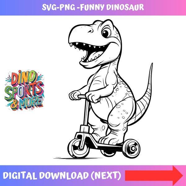 Funny scooter svg Funny Dinosaur SVG laser cut Dinosaur cricut funny dinosaurs png scooter shirt png scooter cricut scooter laser cut files