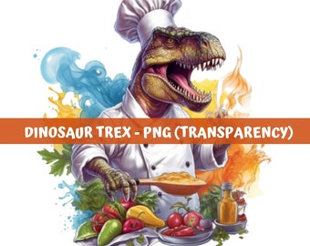 Chef Trex png chef png  Trex Dinosaur PNG cooking png kitchen cooking shirt cooking tshirt chef shirt chef tshirt chef design sublimation