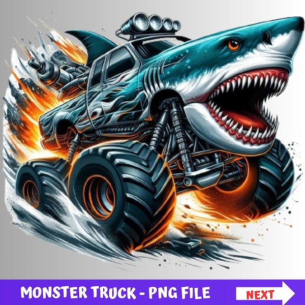 Monster Truck  png Bundle Png Sublimation funny Monster Truck  megalodon Png Truck Png shark funny Png Monster Png tshirt funny png