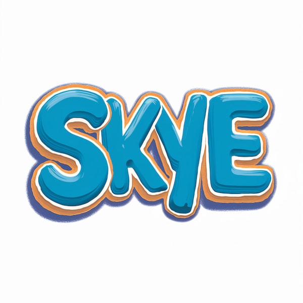 Skye name transparent background png